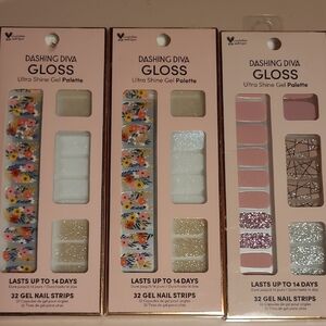 Dashing Diva Gloss Ultra Shine Gel Palette - Floral, White, Pink
